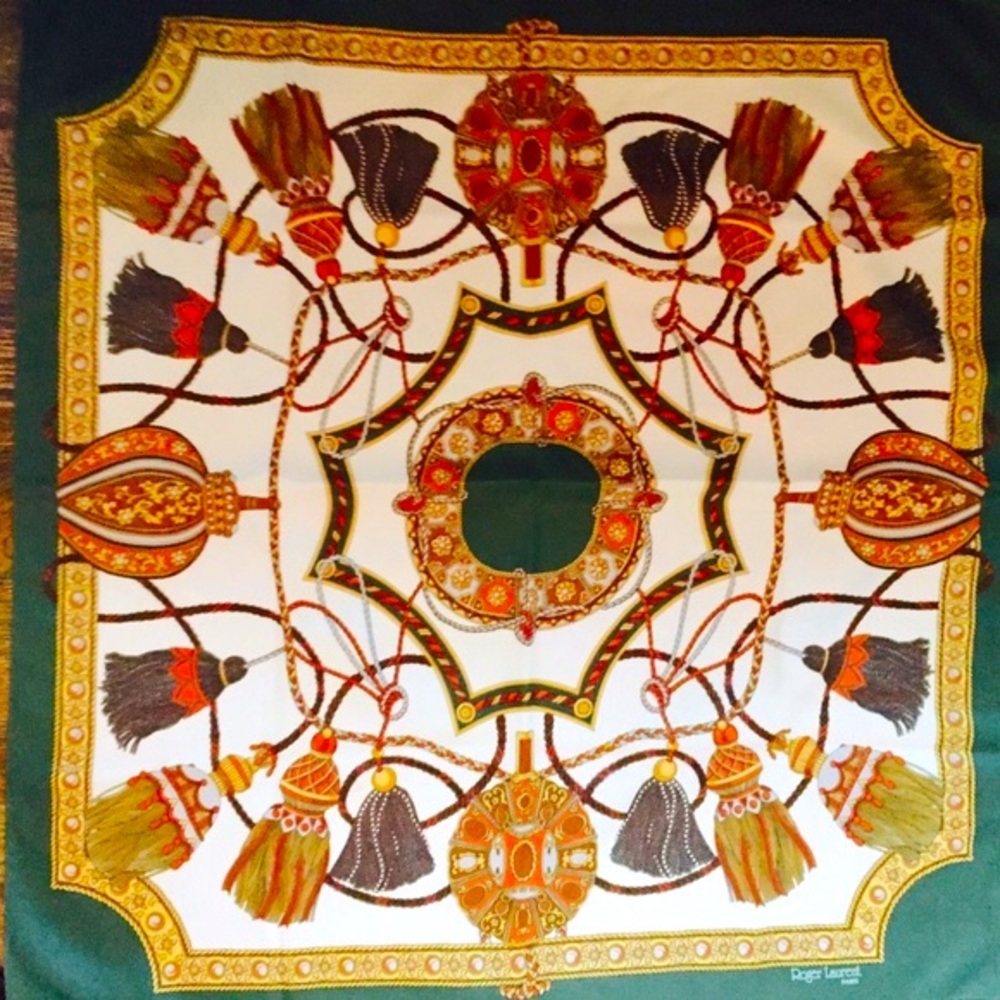Vintage roger laurent paris scarf